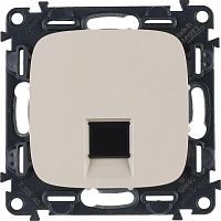 Механизм розетки комп. 1-м Valena Allure RJ45 CAT.5E UTP с лицевой панелью сл. кость Leg 753840